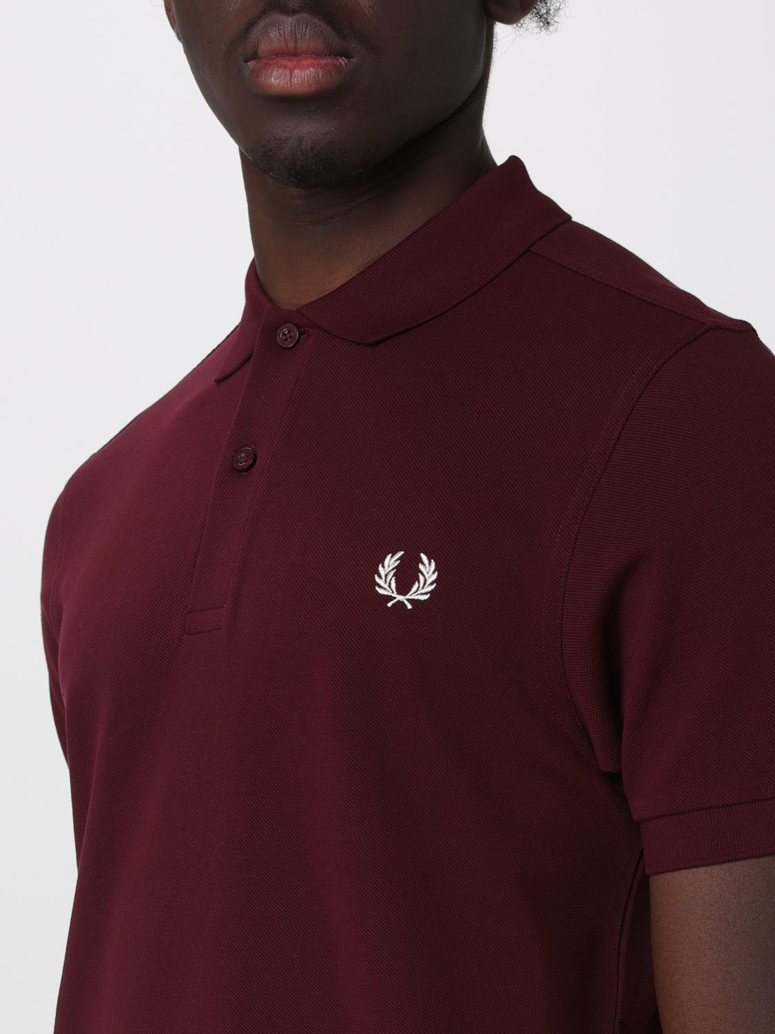 FRED PERRY POLO: Polo de algodón con logo Fred Perry, Granate - Img 3