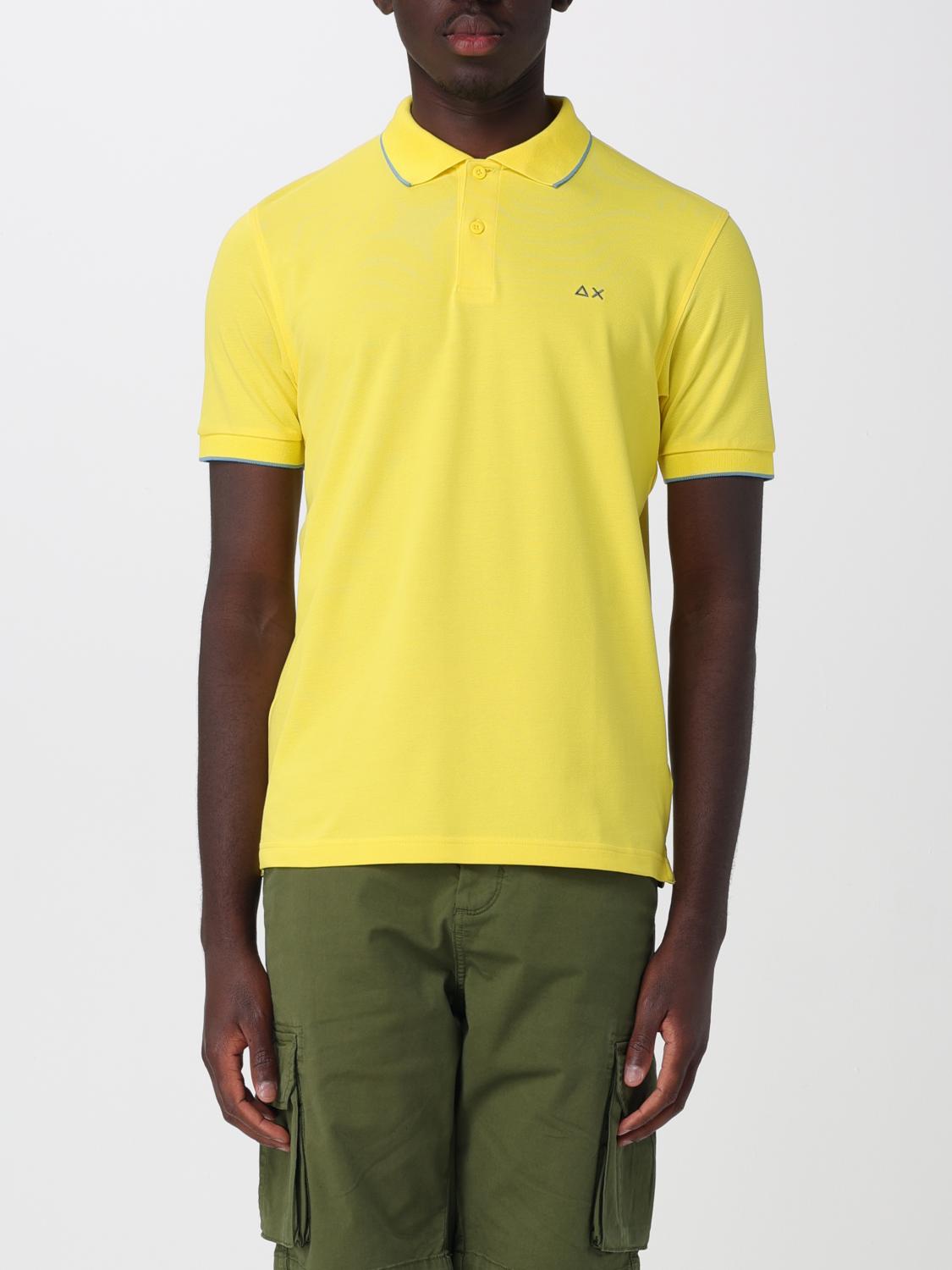 SUN68 POLO: Polo SUN68 in cotone , Giallo - Img 1