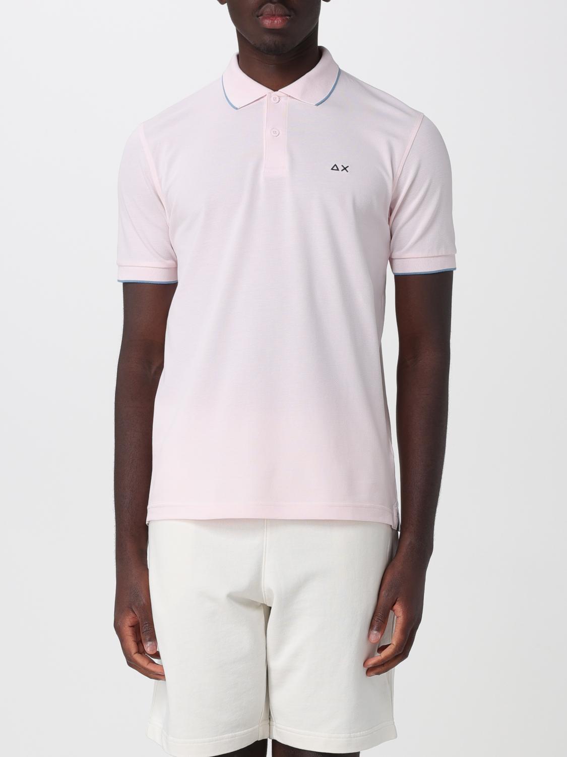 SUN68 POLO: Polo SUN68 in cotone , Rosa - Img 1