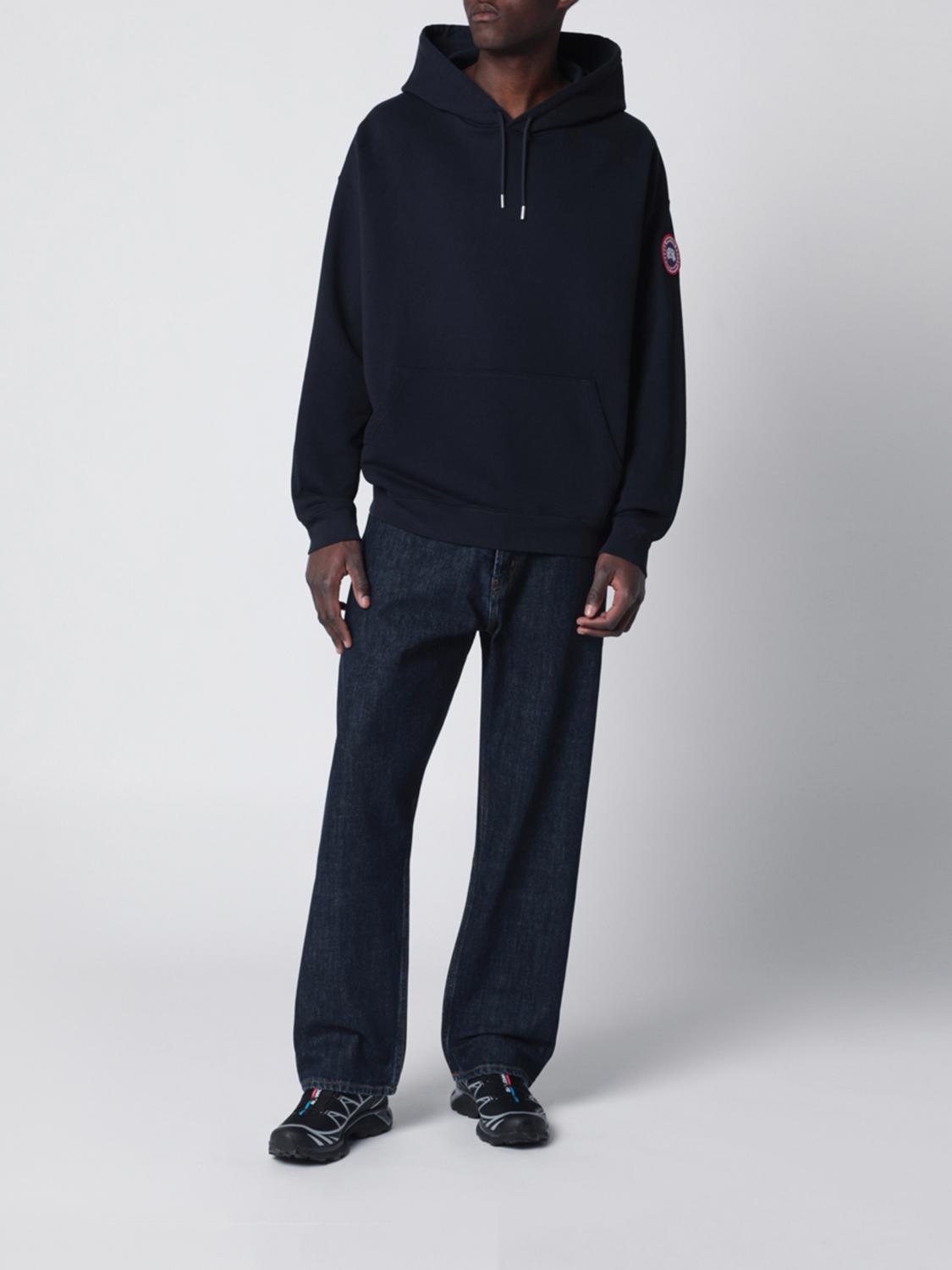 CANADA GOOSE SWEATSHIRT: Baumwoll-Kapuzenpullover Canada Goose, Blau - Img 2