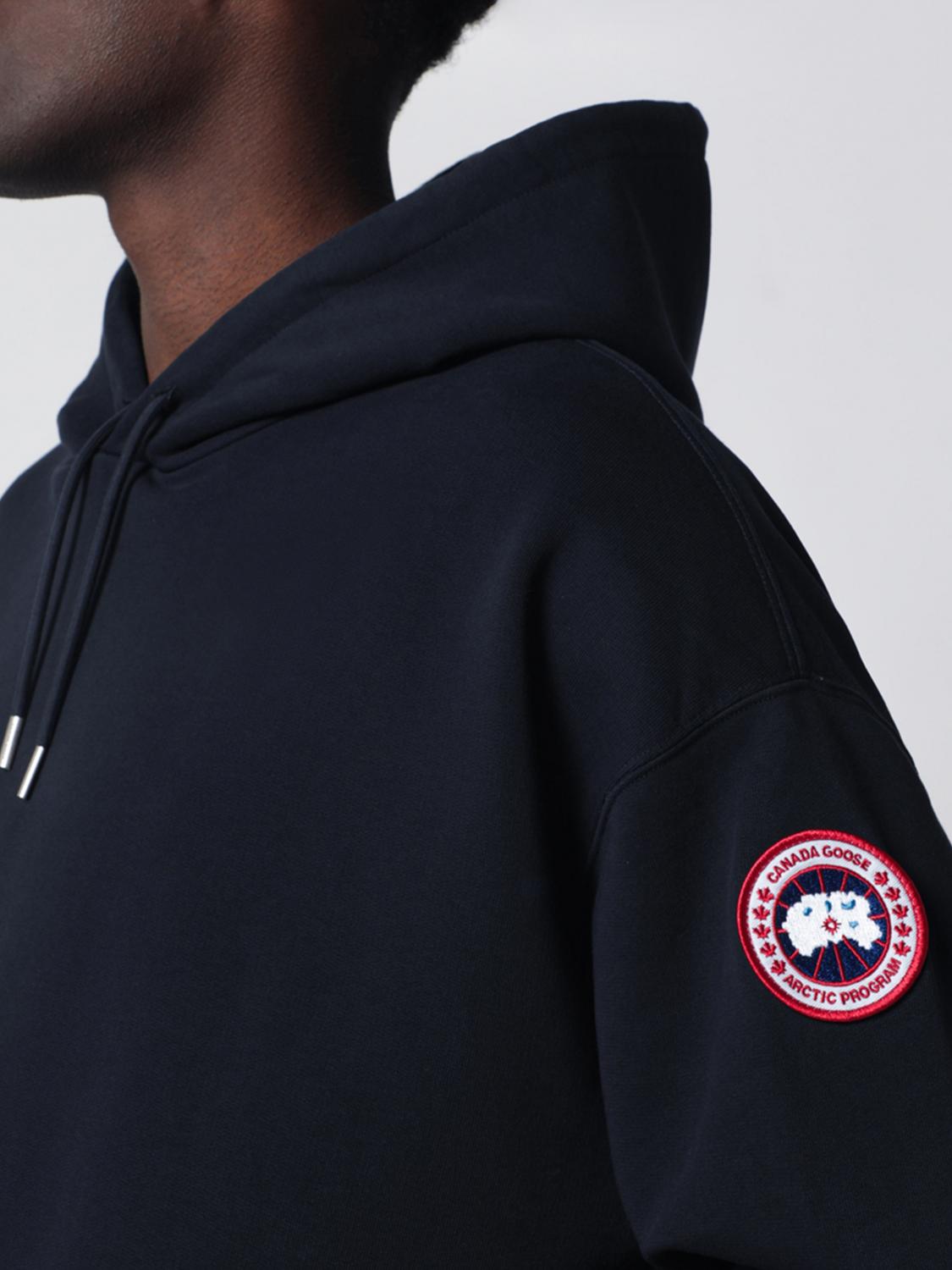 CANADA GOOSE SWEATSHIRT: Baumwoll-Kapuzenpullover Canada Goose, Blau - Img 4