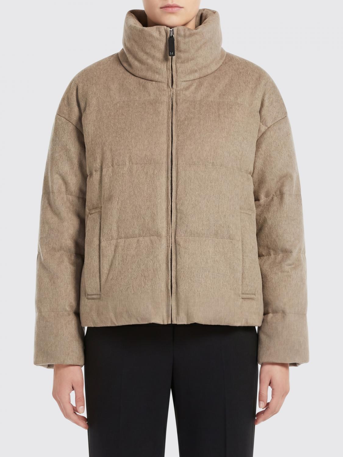 MAX MARA THE CUBE GIACCA: Piumino in cashmere Max Mara The Cube, Sabbia - Img 1