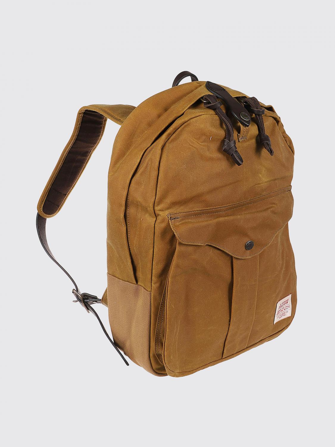 FILSON 백팩: Filson 저니맨 오일 코튼 트윌 백팩, 브라운 - Img 3