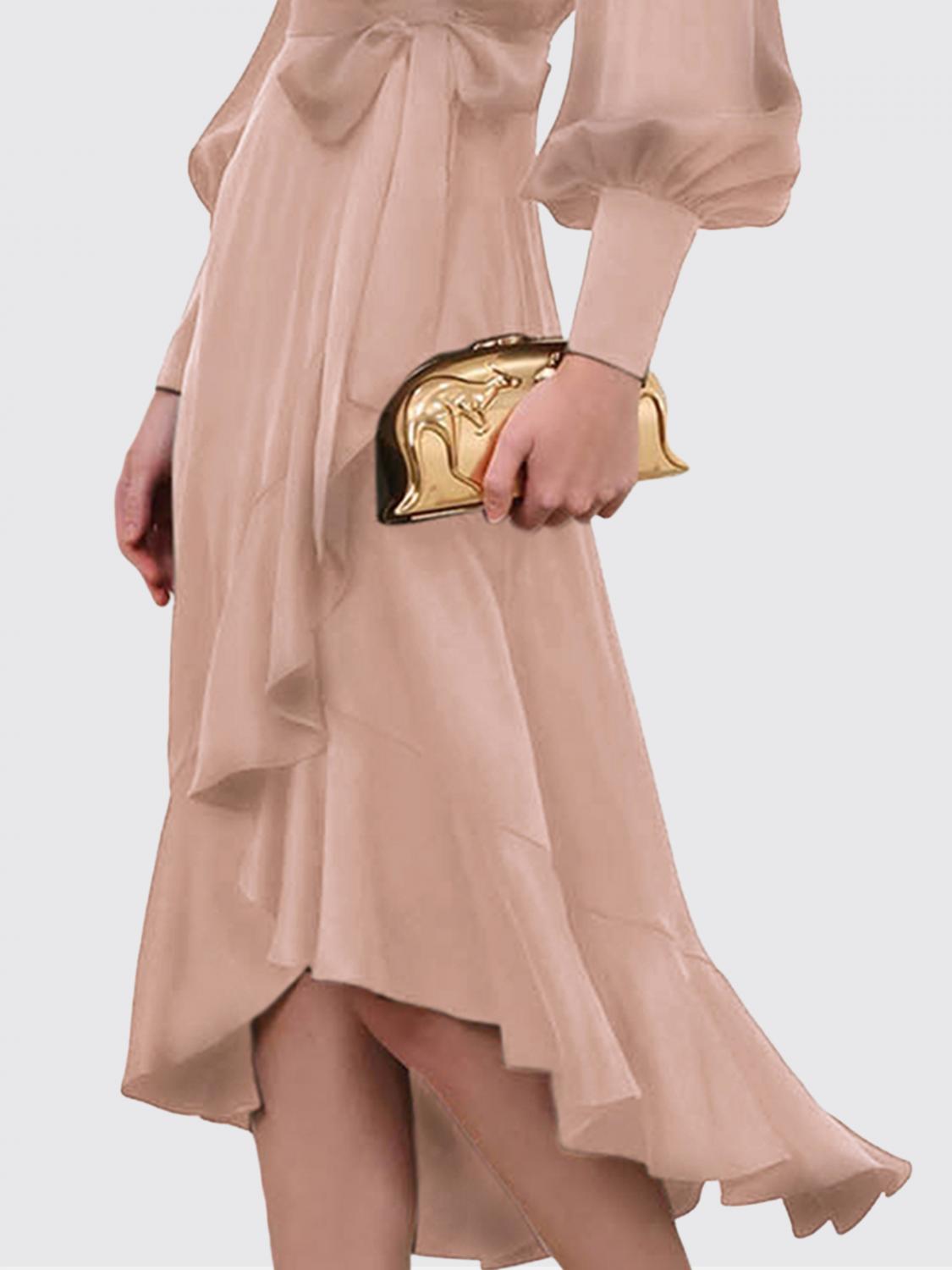 ZIMMERMANN KLEID: Wickelkleid Zimmermann aus Seide, Pink - Img 3