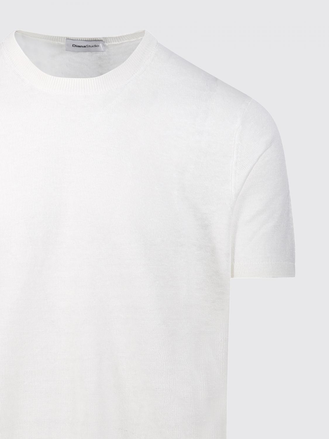 DIANA STUDIO CAMISETA: Camiseta de lino Diana Studio, Blanco - Img 4
