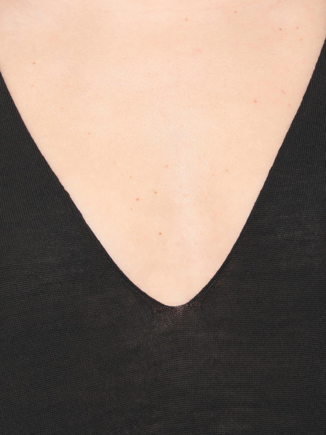 RICK OWENS MAGLIA: Maglia a v in lana vergine Rick Owens, Nero - Img 4