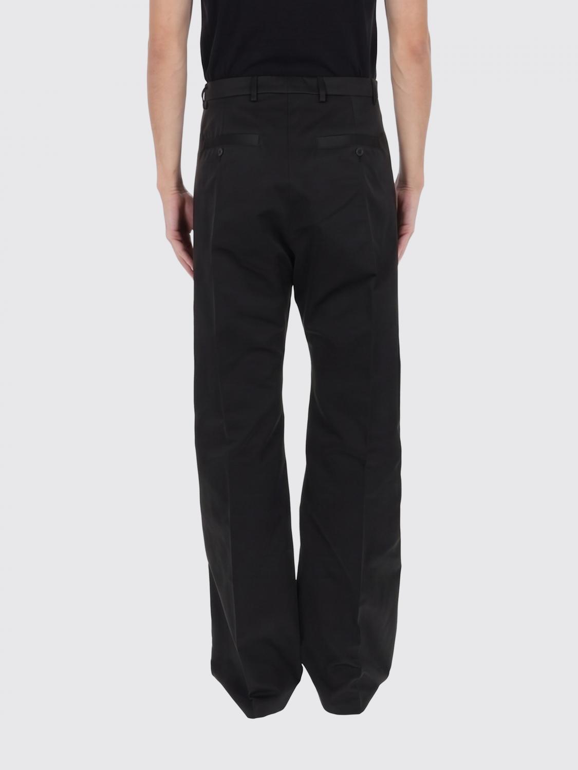 RICK OWENS パンツ: Rick Owens クレープワイドレッグパンツ, ブラック - Img 2