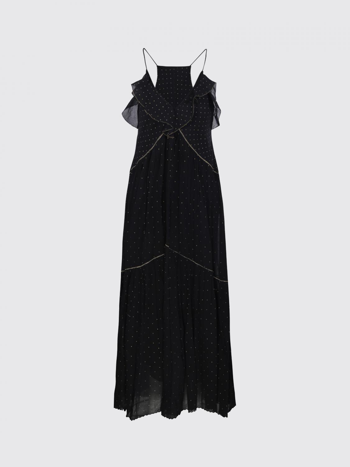 ISABEL MARANT ETOILE ABITO: Abito Vasma lungo Isabel Marant Etoile in cotone , Nero - Img 2