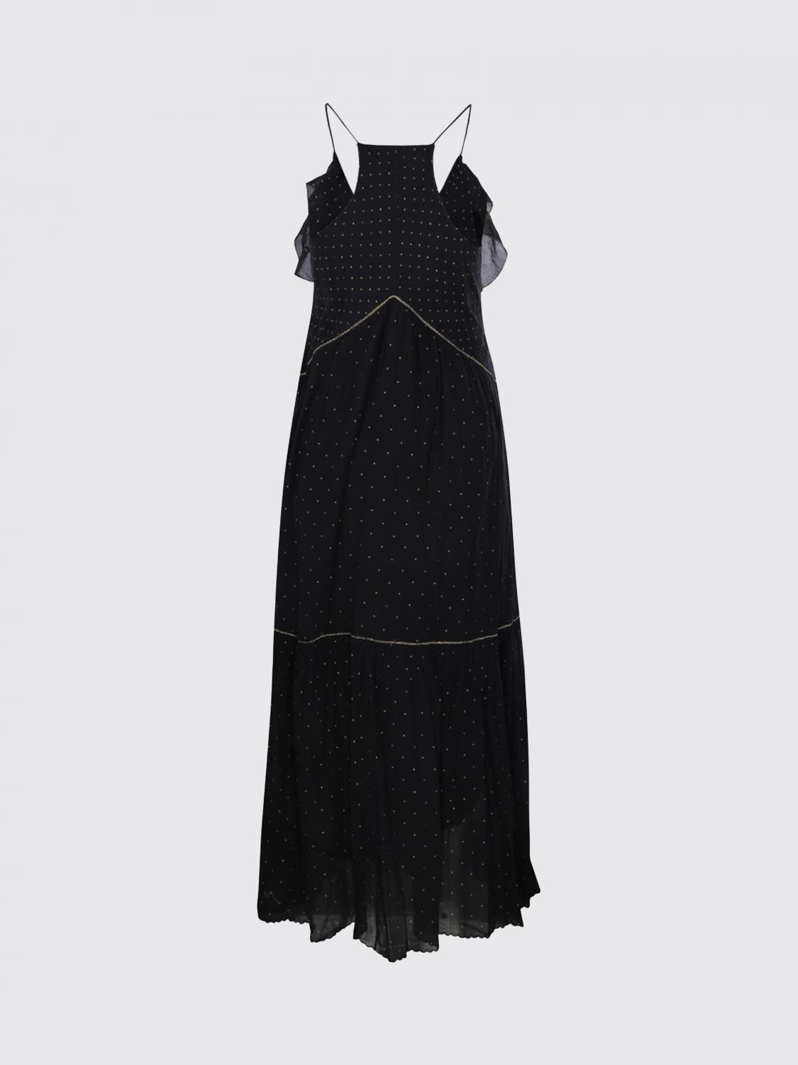ISABEL MARANT ETOILE ABITO: Abito Vasma lungo Isabel Marant Etoile in cotone , Nero - Img 3
