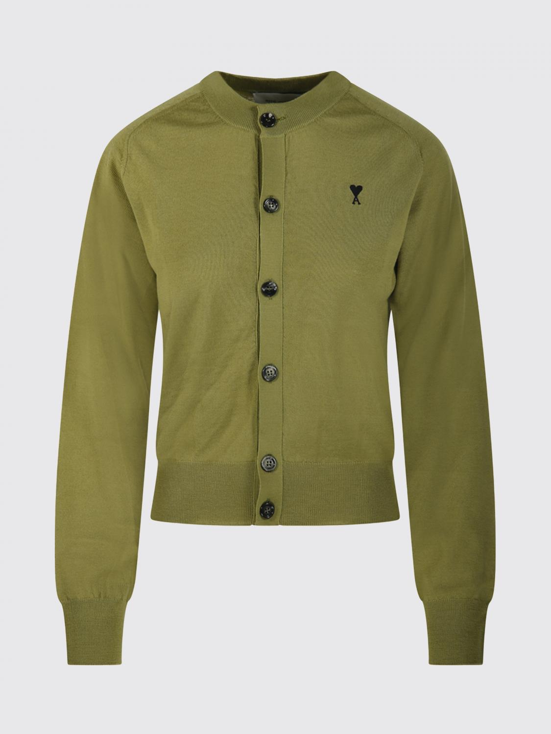 AMI PARIS PULLOVER: Woll-Cardigan Ami Paris, Grün - Img 2