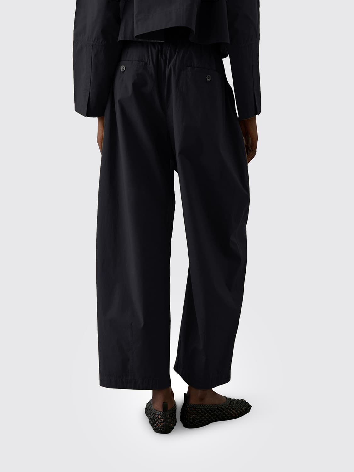 SOEUR PANTALONES: Pantalones cropped de algodón Soeur, Negro - Img 2