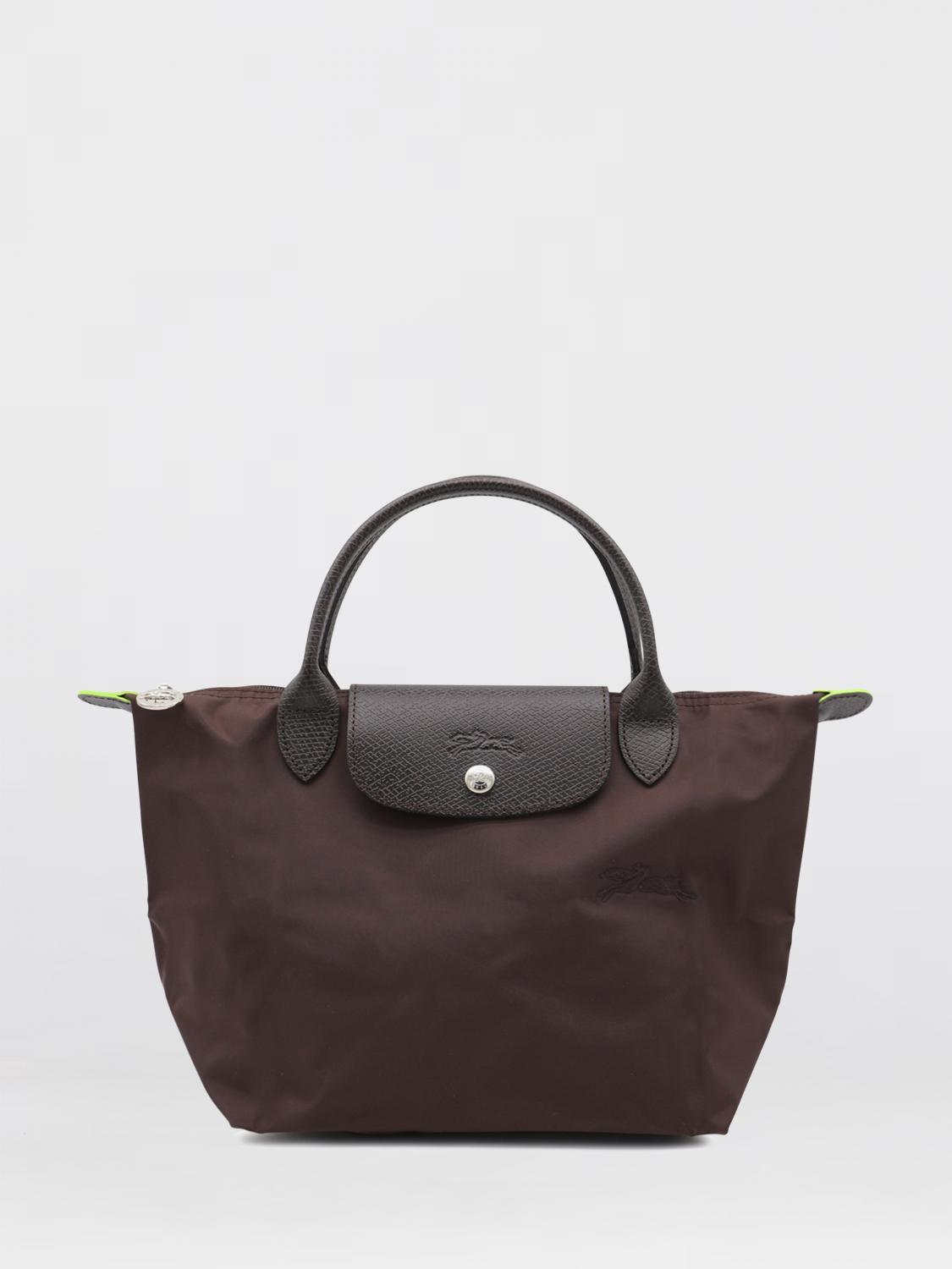 LONGCHAMP BORSA MINI: Borsa Le Pliage Green S Longchamp in nylon riciclato , Marrone - Img 1