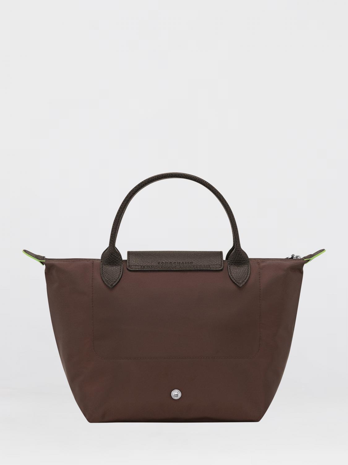 LONGCHAMP BORSA MINI: Borsa Le Pliage Green S Longchamp in nylon riciclato , Marrone - Img 2