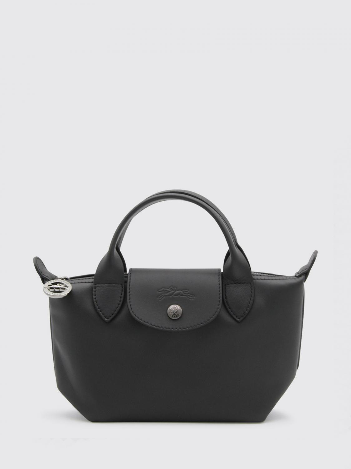 LONGCHAMP BORSA MINI: Borsa Le Pliage Xtra Longchamp in pelle, Nero - Img 1