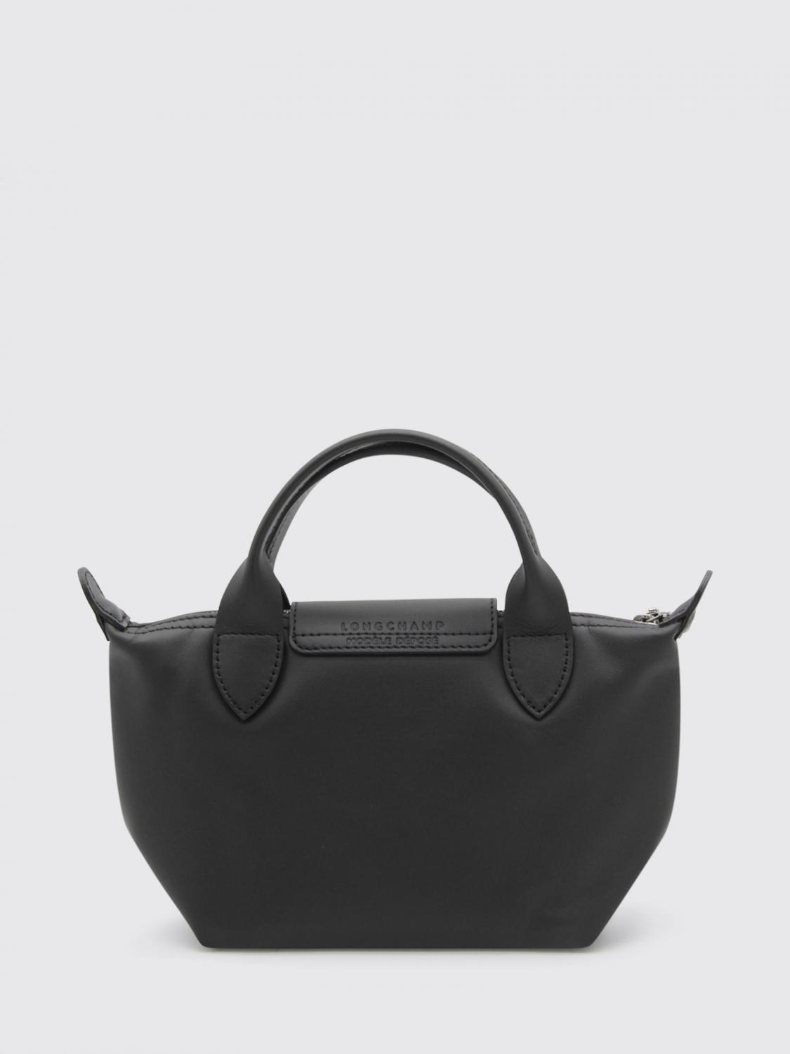 LONGCHAMP BORSA MINI: Borsa Le Pliage Xtra Longchamp in pelle, Nero - Img 2