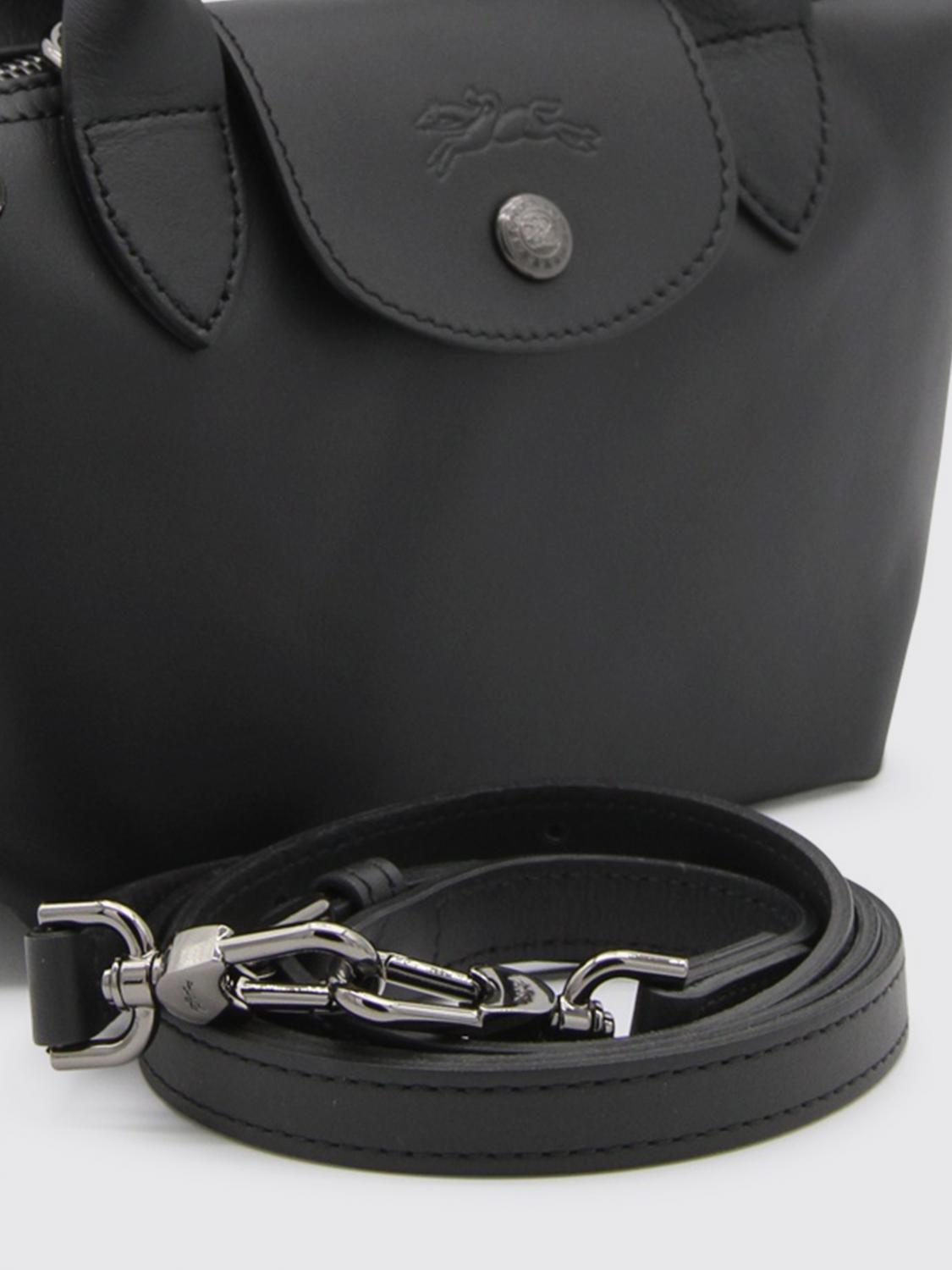 LONGCHAMP BORSA MINI: Borsa Le Pliage Xtra Longchamp in pelle, Nero - Img 3