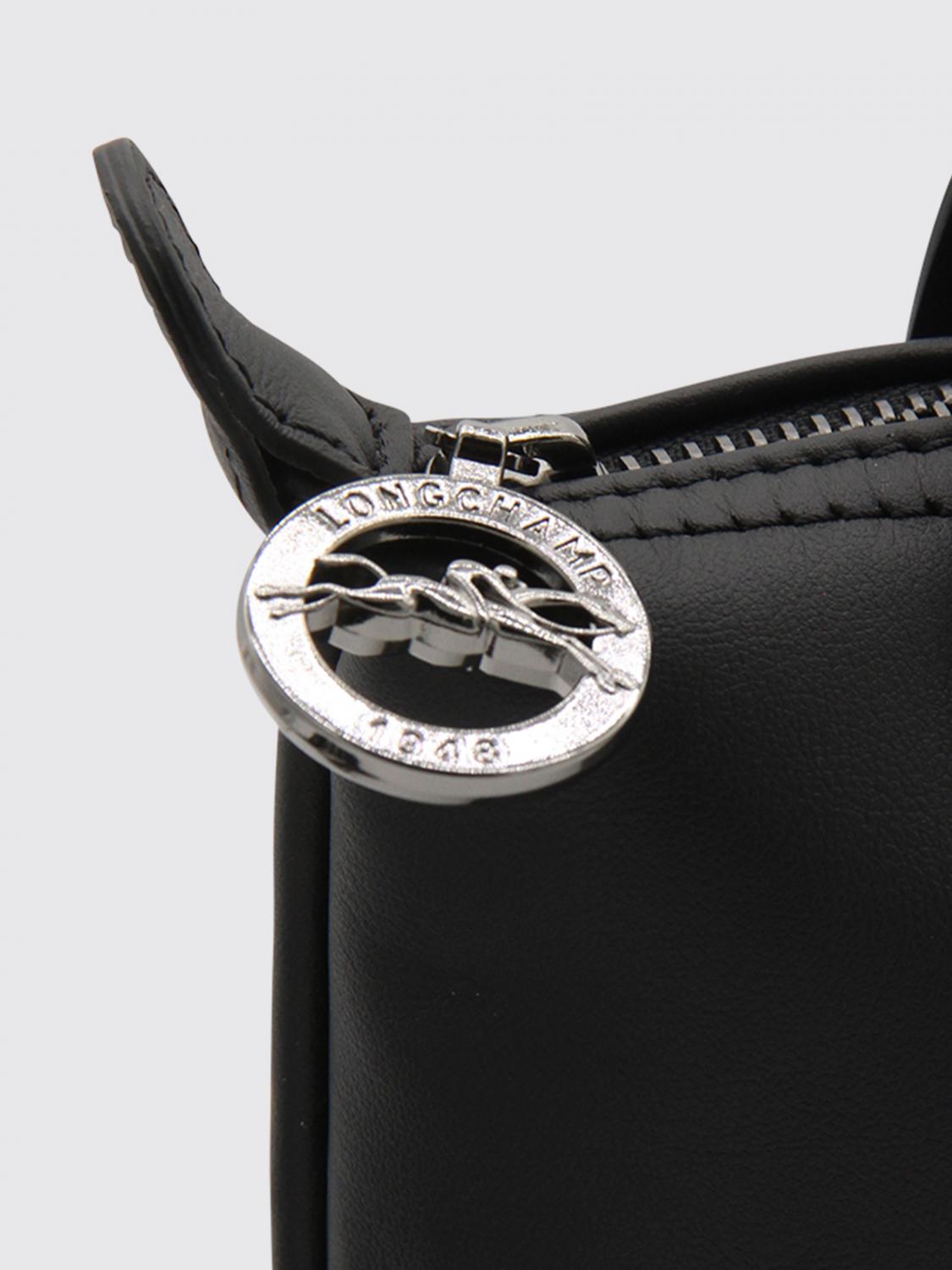 LONGCHAMP BORSA MINI: Borsa Le Pliage Xtra Longchamp in pelle, Nero - Img 4