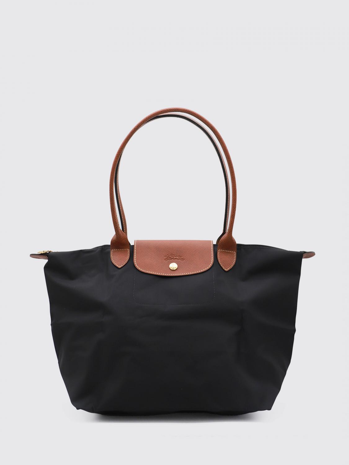 LONGCHAMP SAC PORTÉ ÉPAULE: Sac Le Pliage Original L en nylon Longchamp, Noir - Img 1