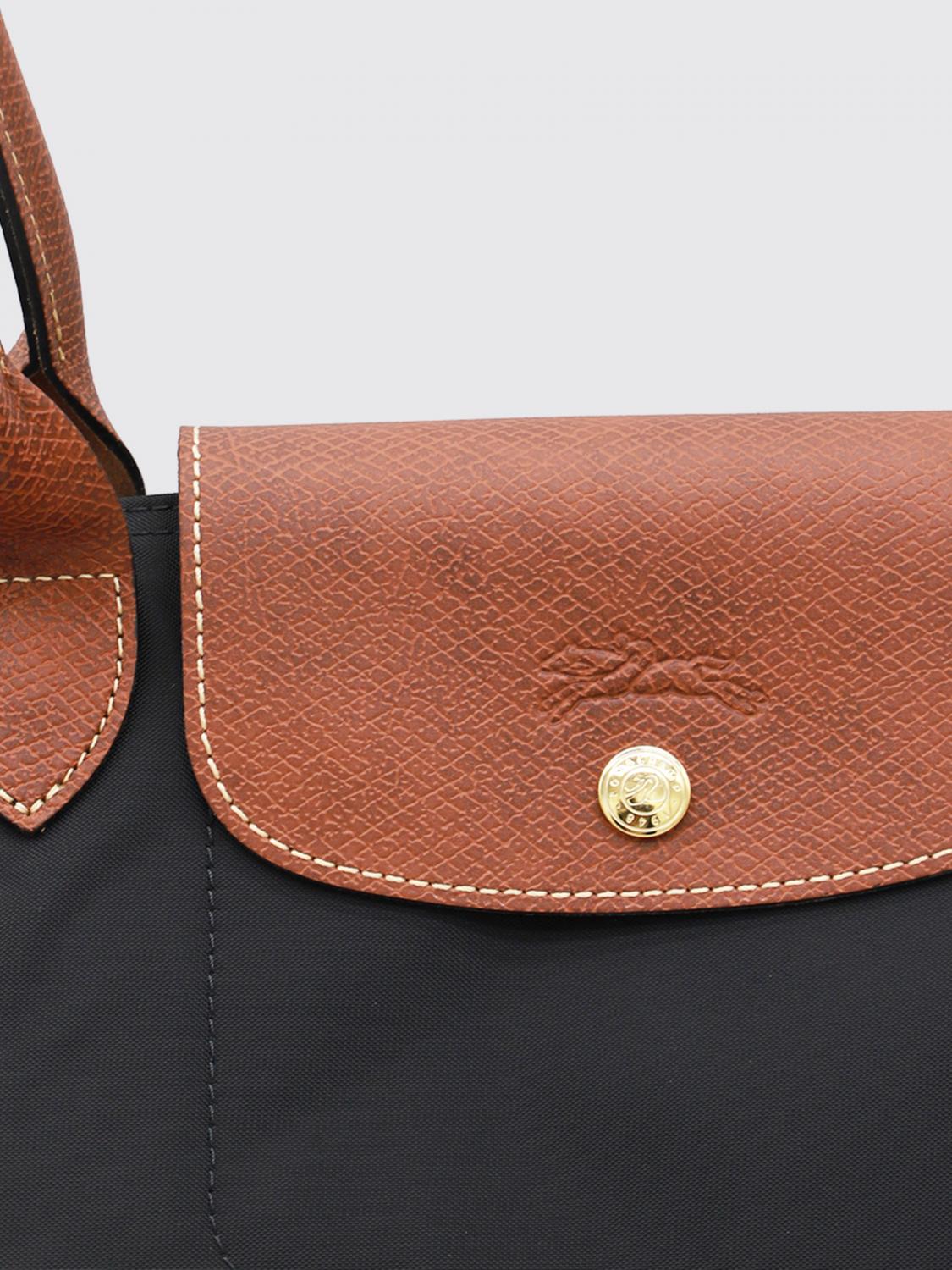 LONGCHAMP SAC PORTÉ ÉPAULE: Sac Le Pliage Original L en nylon Longchamp, Noir - Img 3