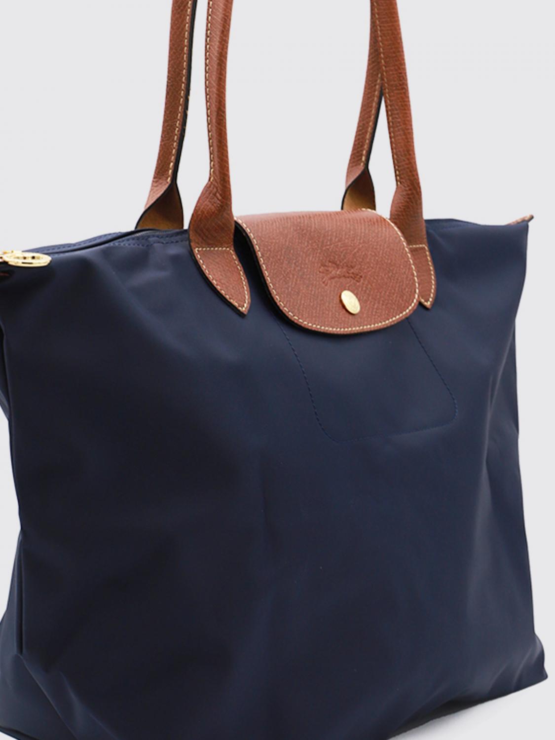 LONGCHAMP SCHULTERTASCHE: Le Pliage Original L Tasche aus Nylon Longchamp, Blau - Img 3