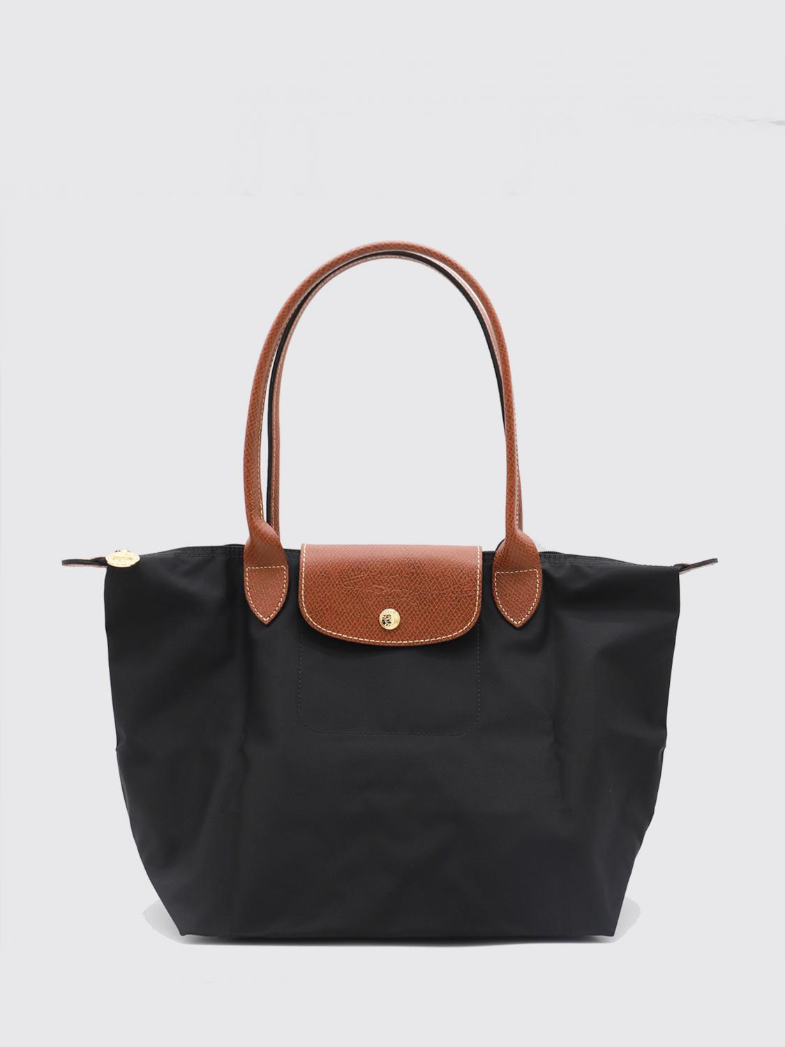 LONGCHAMP BORSA A SPALLA: Borsa Le Pliage Original M Longchamp in nylon , Nero - Img 1