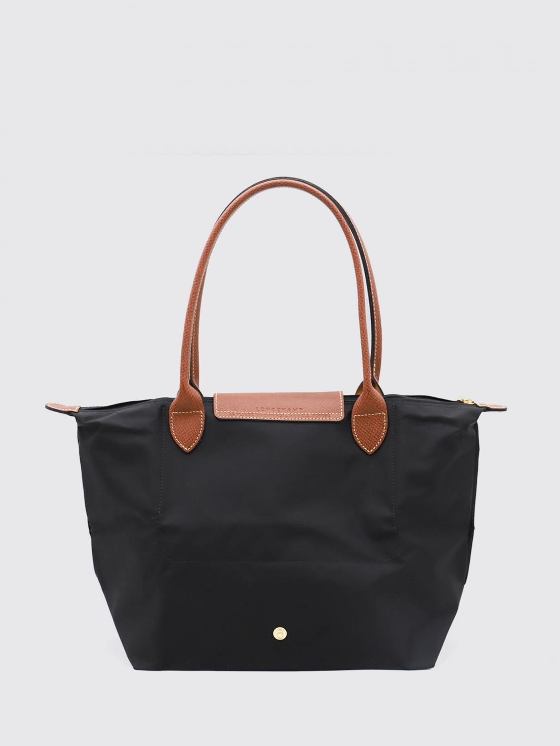 LONGCHAMP BORSA A SPALLA: Borsa Le Pliage Original M Longchamp in nylon , Nero - Img 2