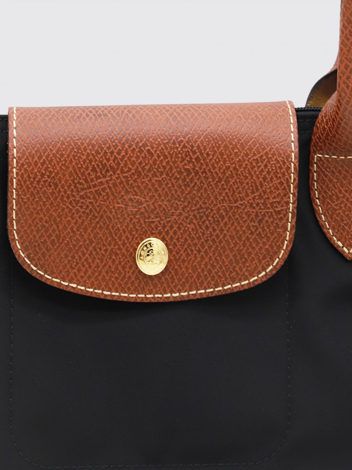 LONGCHAMP BORSA A SPALLA: Borsa Le Pliage Original M Longchamp in nylon , Nero - Img 3