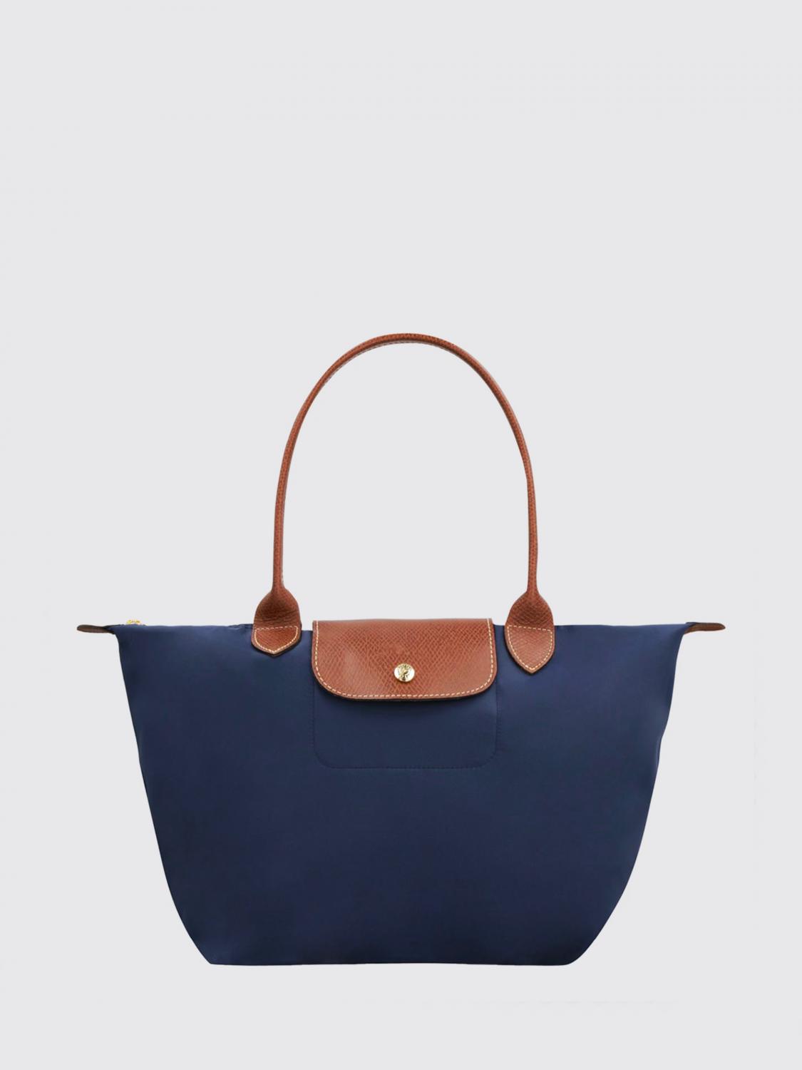 LONGCHAMP SCHULTERTASCHE: Le Pliage Original M Tasche aus Nylon Longchamp, Blau - Img 1