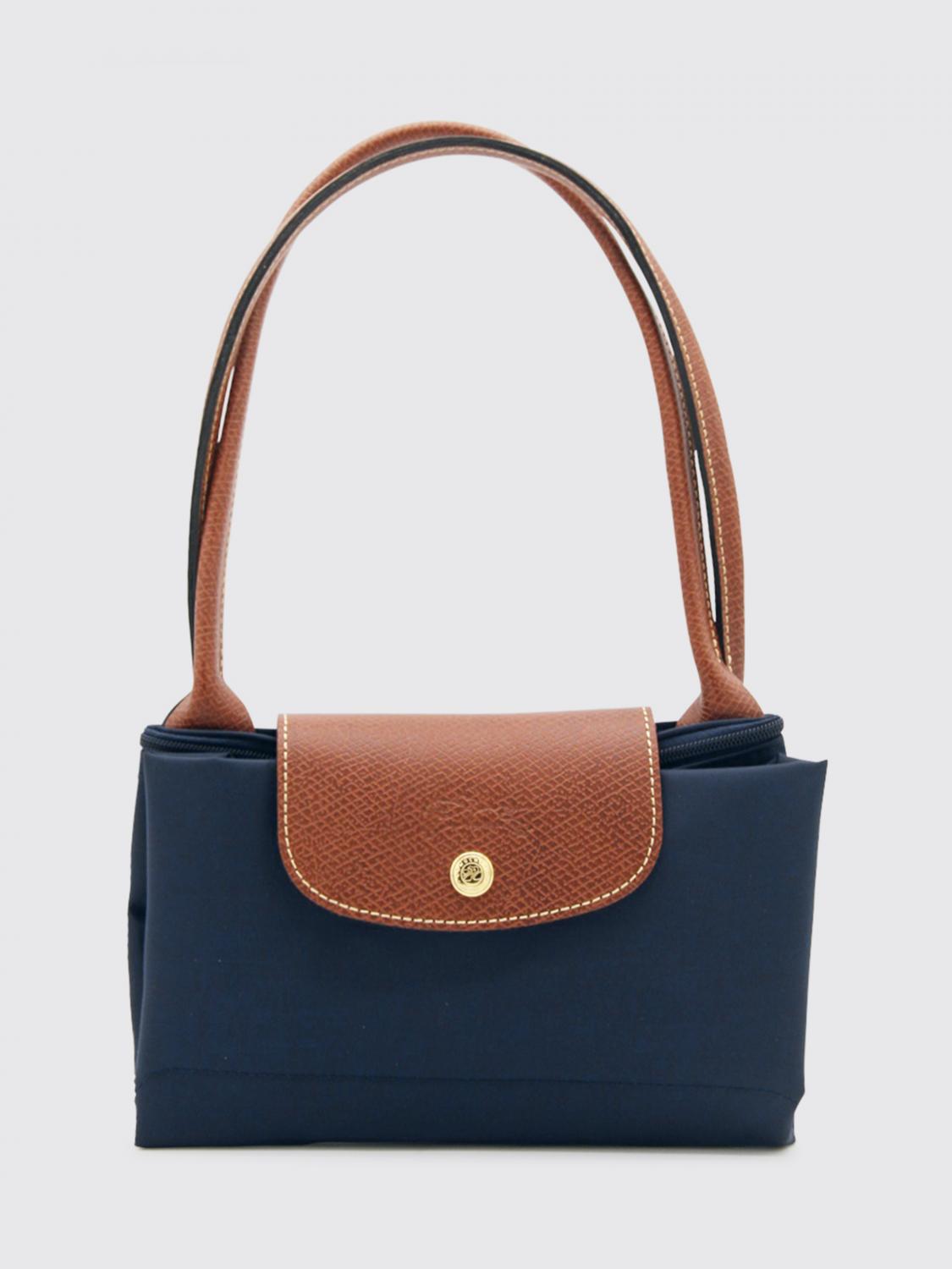 LONGCHAMP SCHULTERTASCHE: Le Pliage Original M Tasche aus Nylon Longchamp, Blau - Img 3