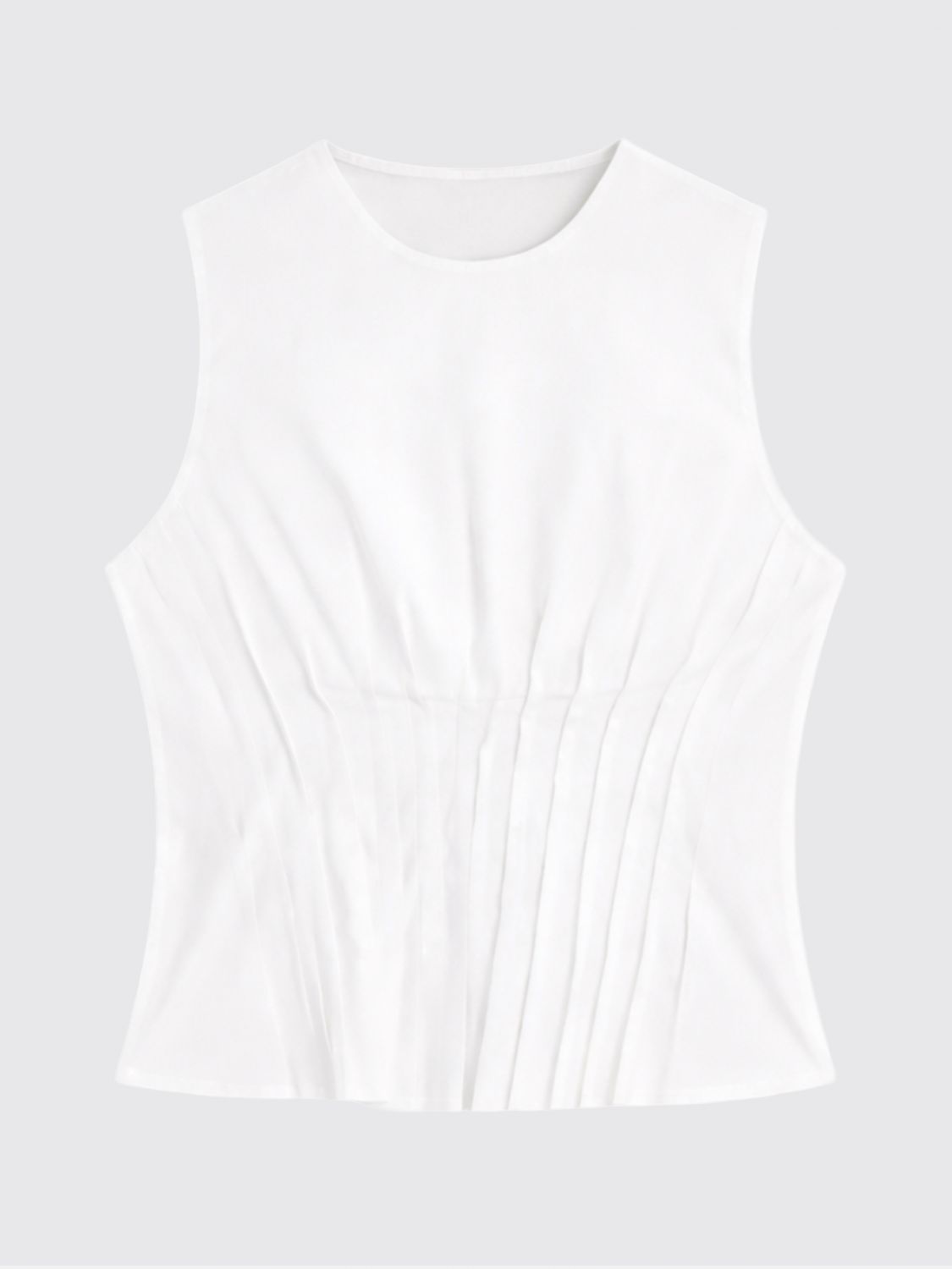 SEMICOUTURE TOP: Top Clarinda bustier Semicouture in cotone stretch , Marrone - Img 3