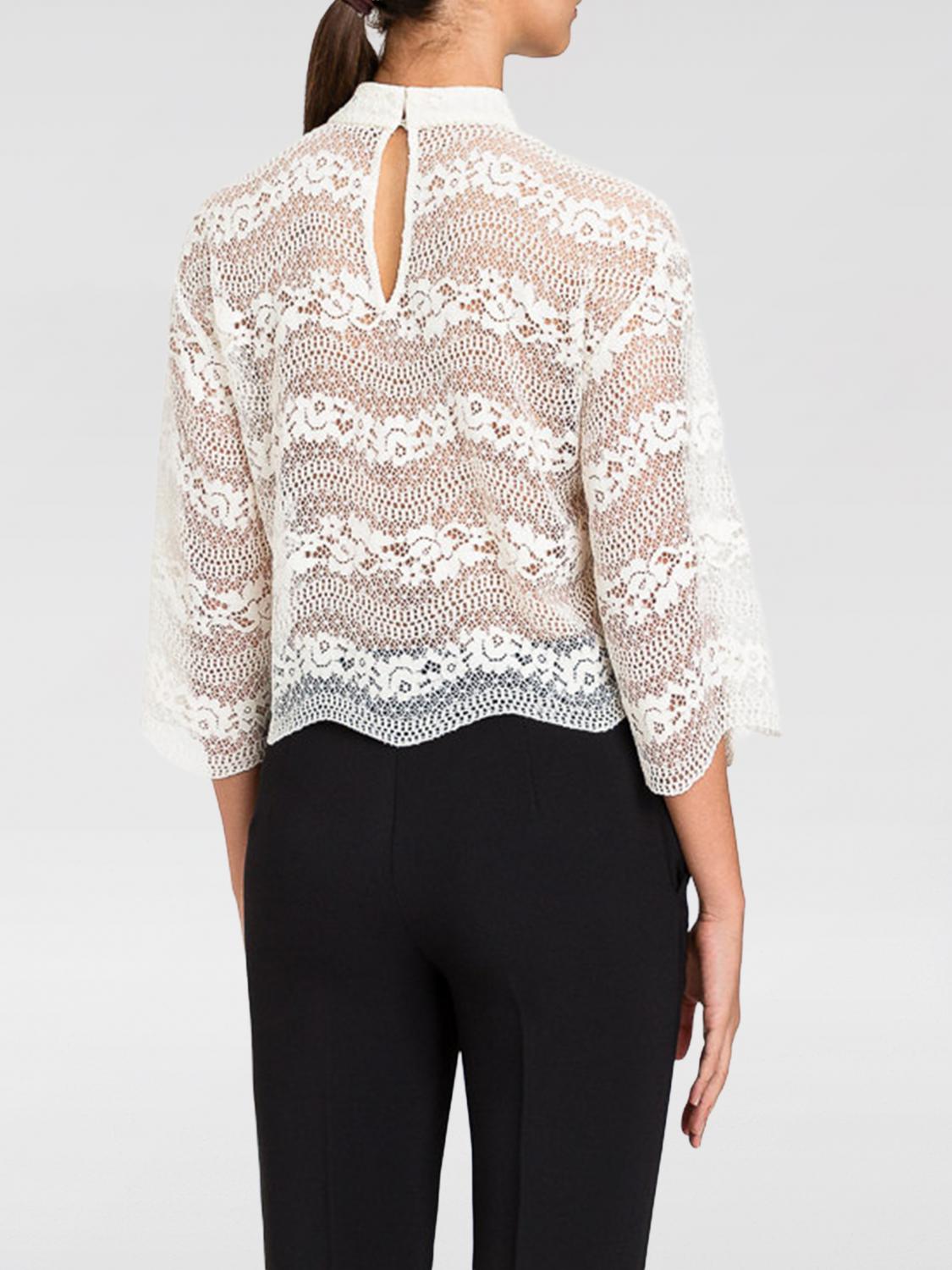 TWINSET TOP: Top Twinset de encaje, Perla - Img 2