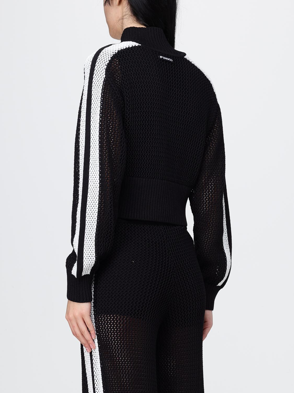 PINKO JERSEY: Cárdigan Pinko de mezcla de algodón, Negro - Img 3