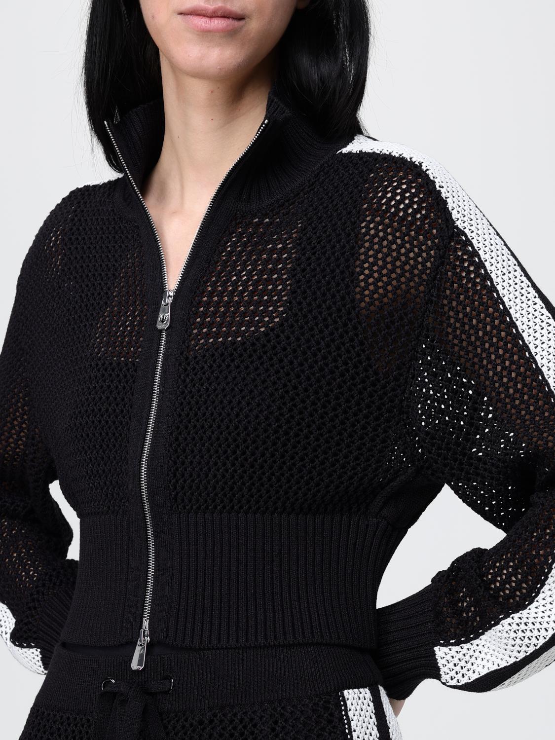 PINKO JERSEY: Cárdigan Pinko de mezcla de algodón, Negro - Img 5