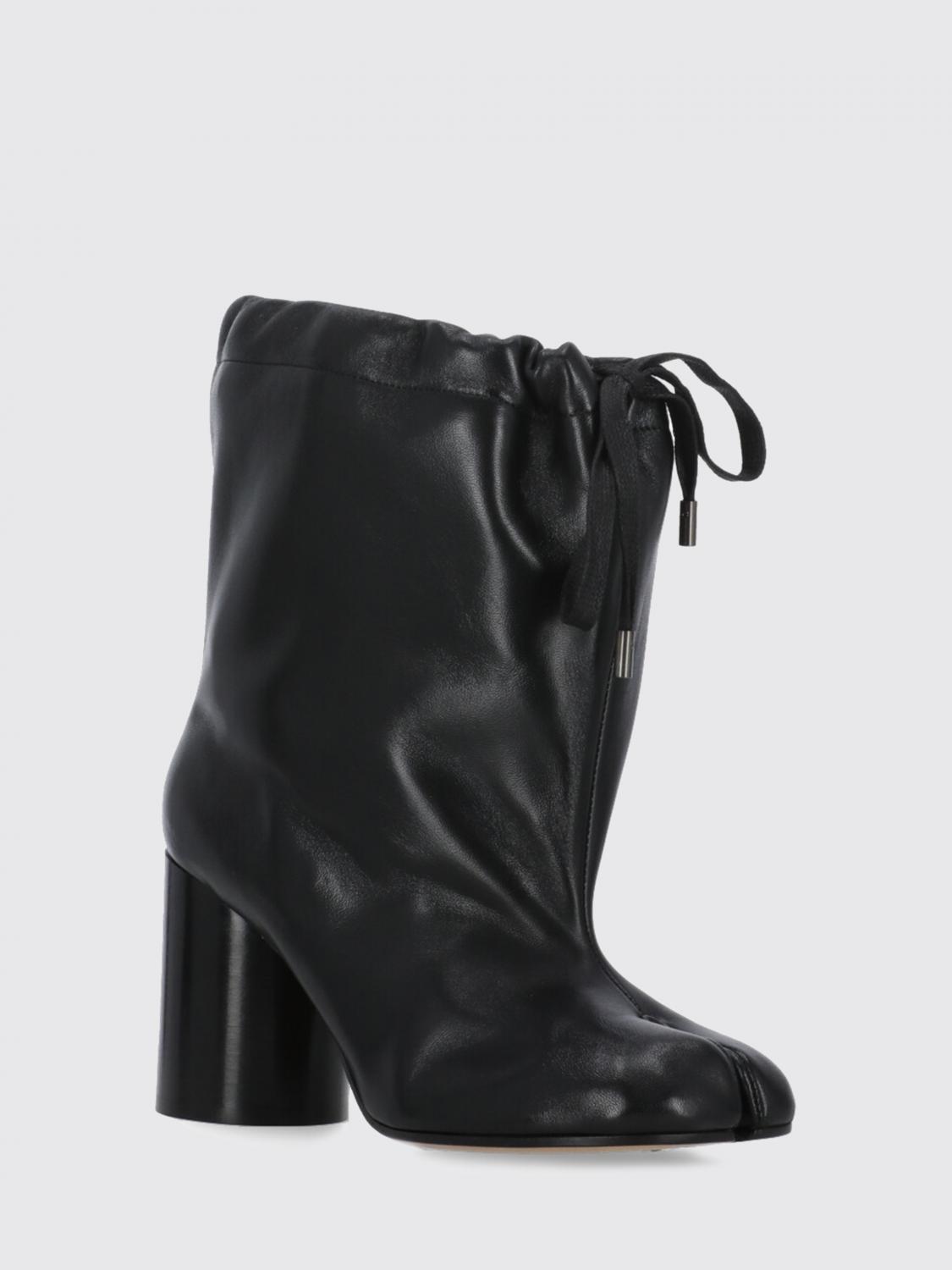 MAISON MARGIELA STIVALI: Stivaletto Tabi Maison Margiela in pelle , Nero - Img 2