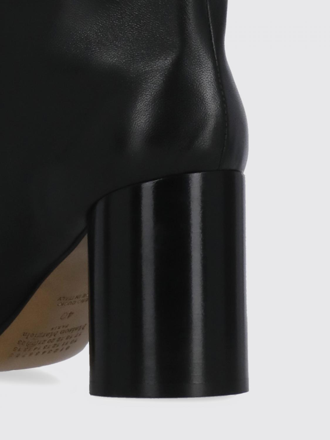 MAISON MARGIELA STIVALI: Stivaletto Tabi Maison Margiela in pelle , Nero - Img 4