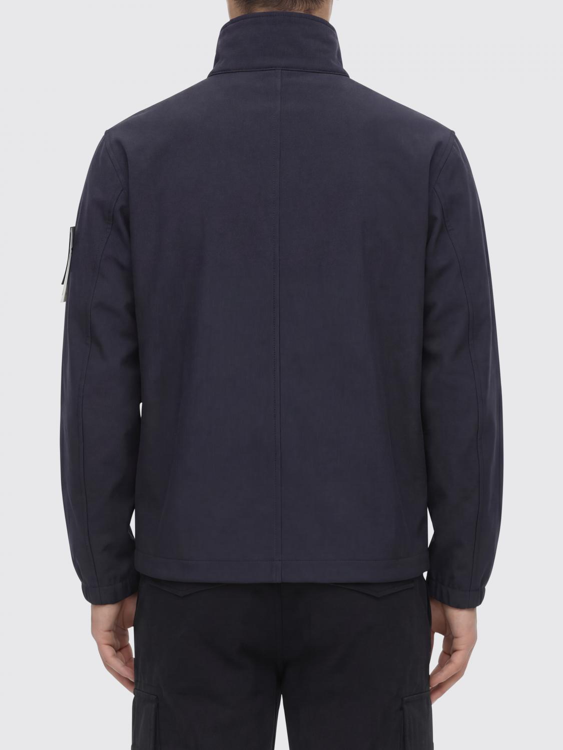 STONE ISLAND 재킷: Stone Island Light Soft Shell 3레이어 테크니컬 패브릭 재킷, 블루 - Img 2
