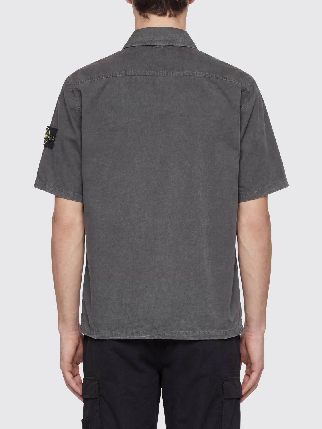 STONE ISLAND CAMICIA: Camicia Stone Island in cotone , Marrone - Img 2