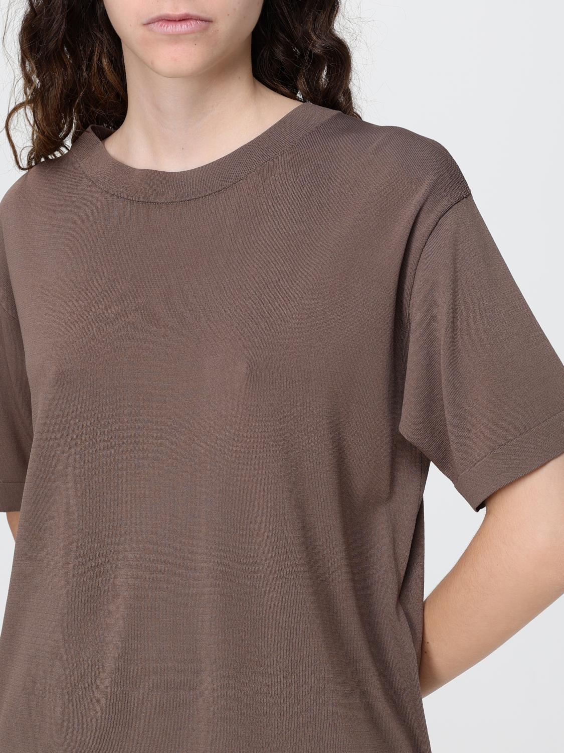 MM MAX MARA T-SHIRT: Viskose-T-Shirt Mm Max Mara, Haselnuss - Img 5