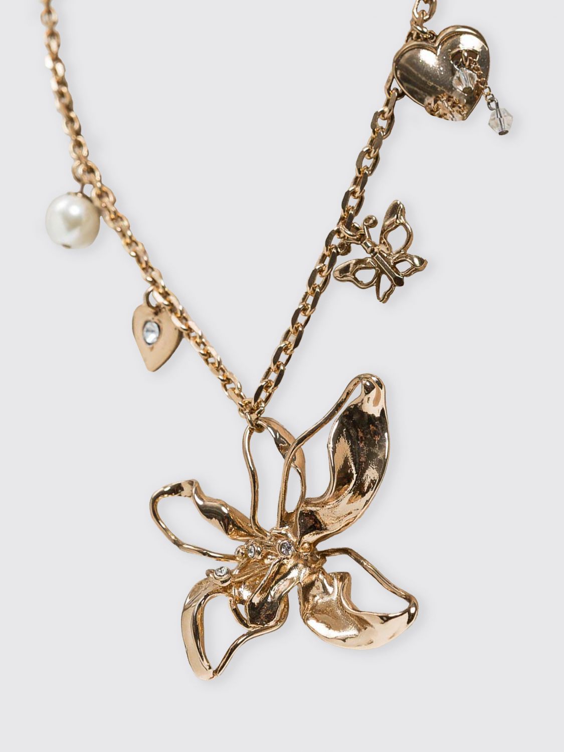 TWINSET GIOIELLO: Collana Twinset in ottone con charms , Oro - Img 3