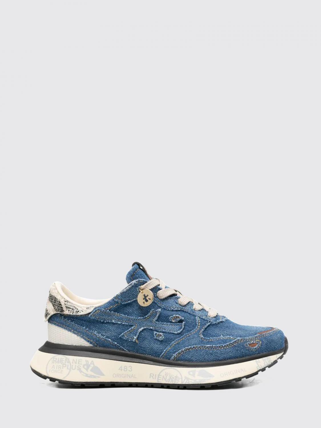 PREMIATA SNEAKERS: Sneakers Lauryn Premiata in camoscio e mesh , Blue - Img 1
