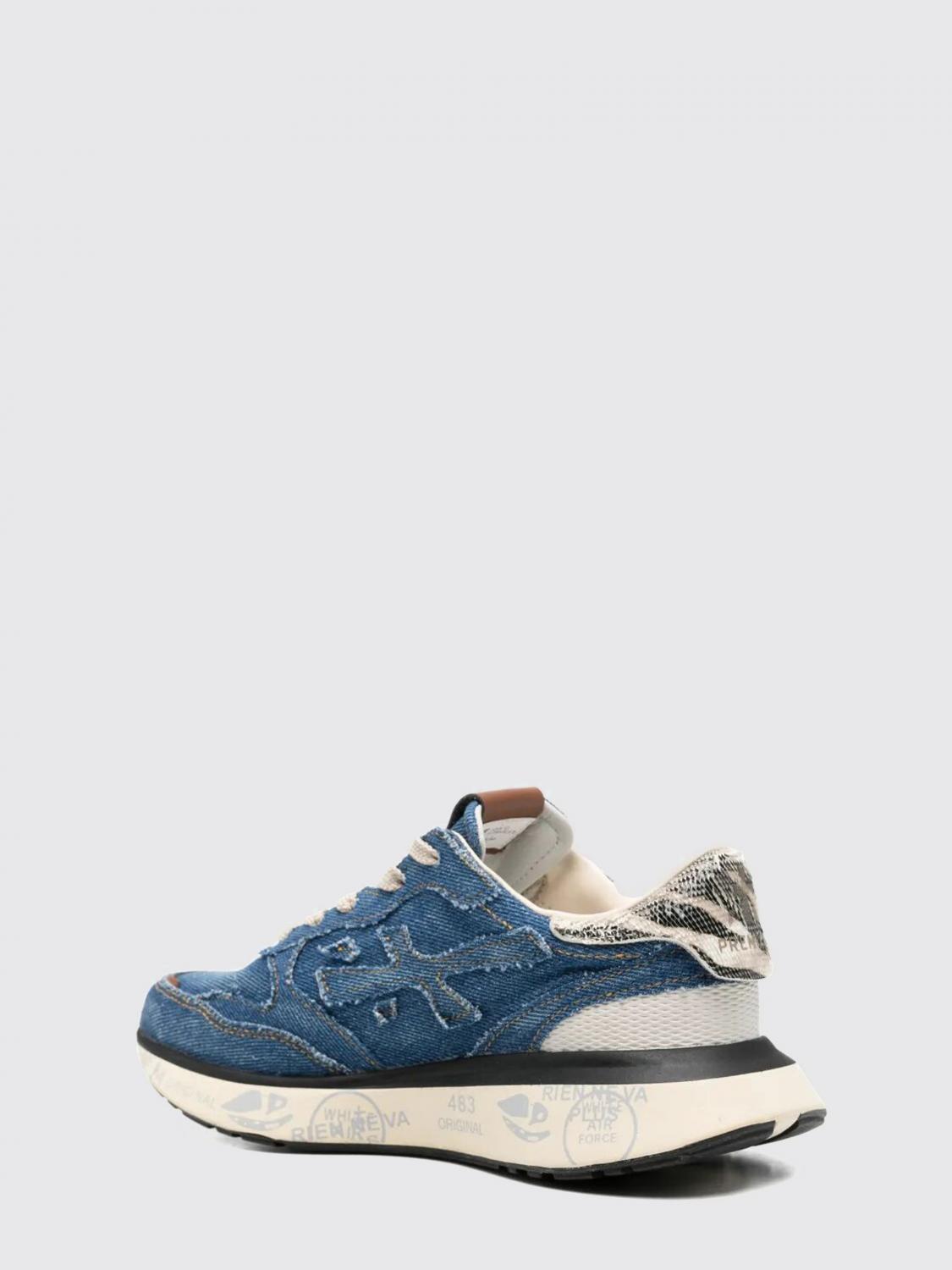 PREMIATA SNEAKERS: Sneakers Lauryn Premiata in camoscio e mesh , Blue - Img 3