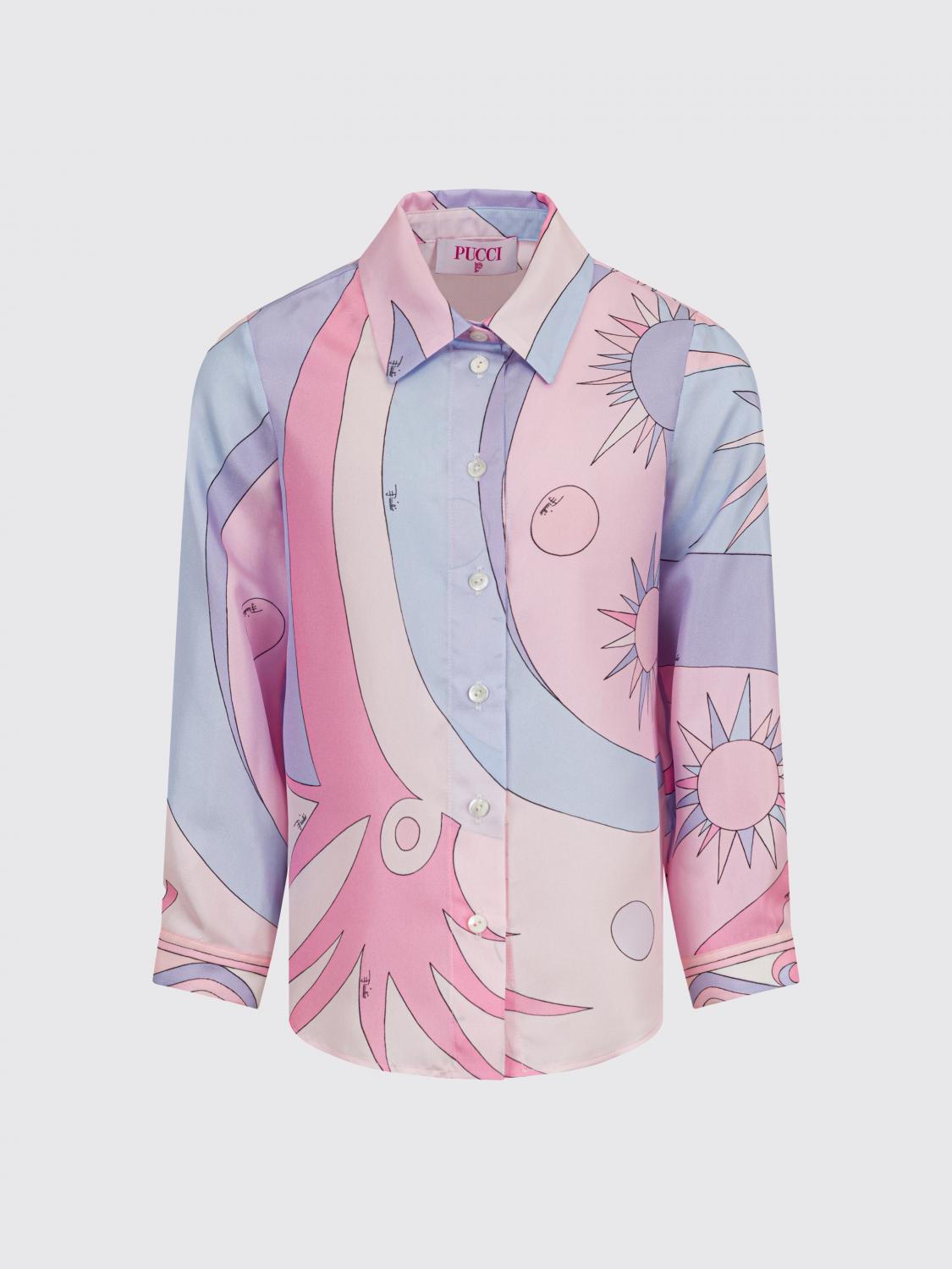 PUCCI BLUSE: Bluse kinder Pucci, Violett - Img 1