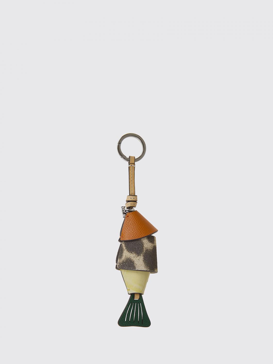 TORY BURCH キーホルダー: Tory Burch Fish レザーキーホルダー, マルチカラー - Img 2