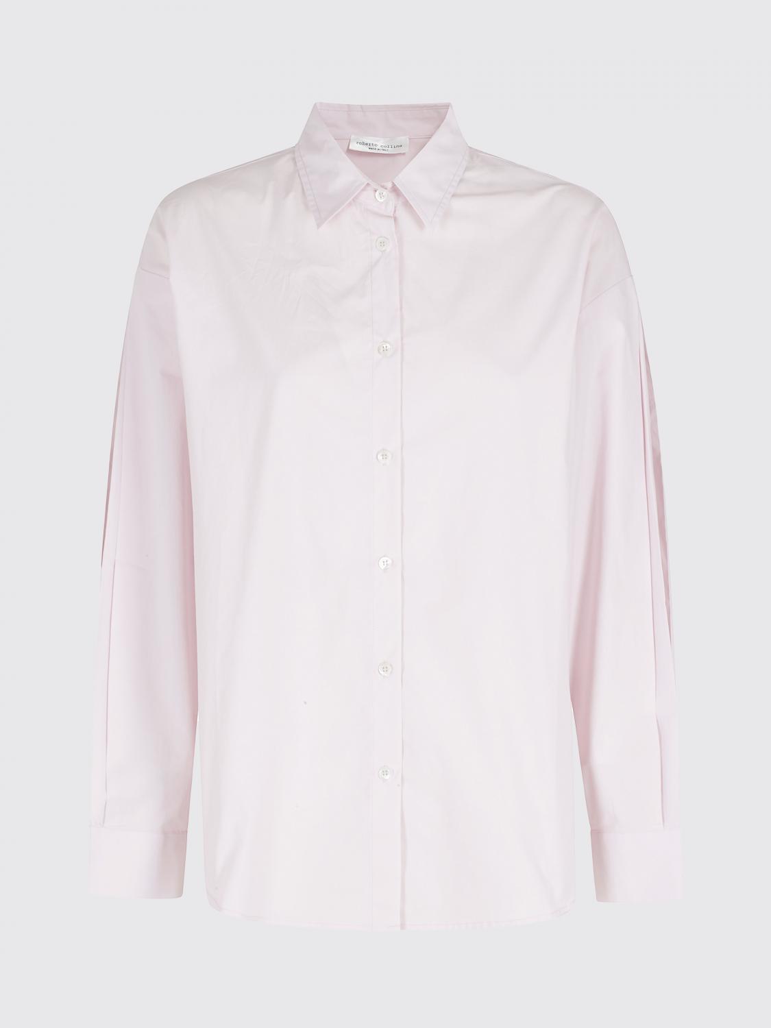 ROBERTO COLLINA CAMICIA: Camicia classica Roberto Collina in cotone , Rosa - Img 2