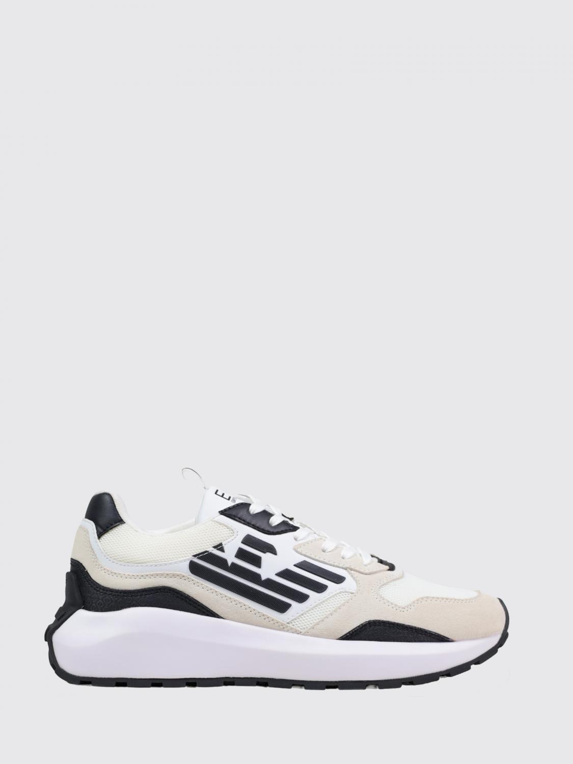 EA7 BASKETS: Baskets EA7 en mesh, Blanc - Img 1