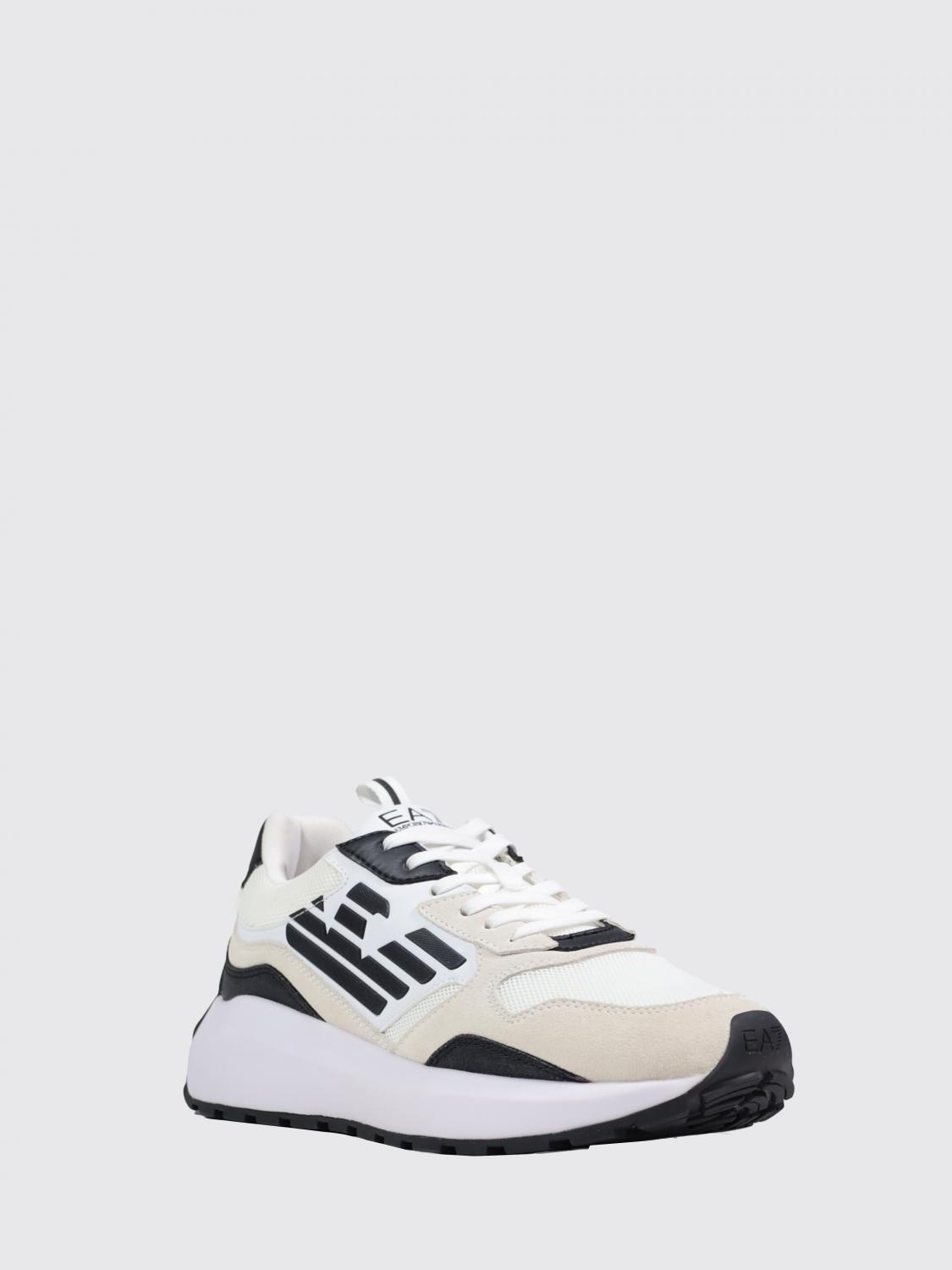 EA7 BASKETS: Baskets EA7 en mesh, Blanc - Img 2