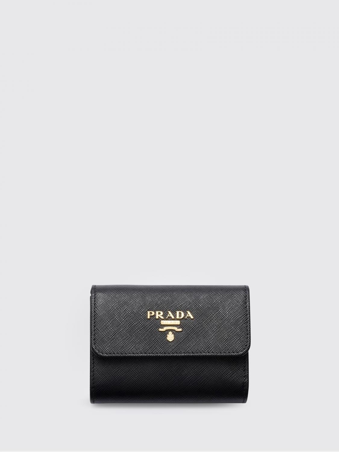 PRADA GELDBÖRSE: Prada Saffiano-Ledergeldbörse, Schwarz - Img 1