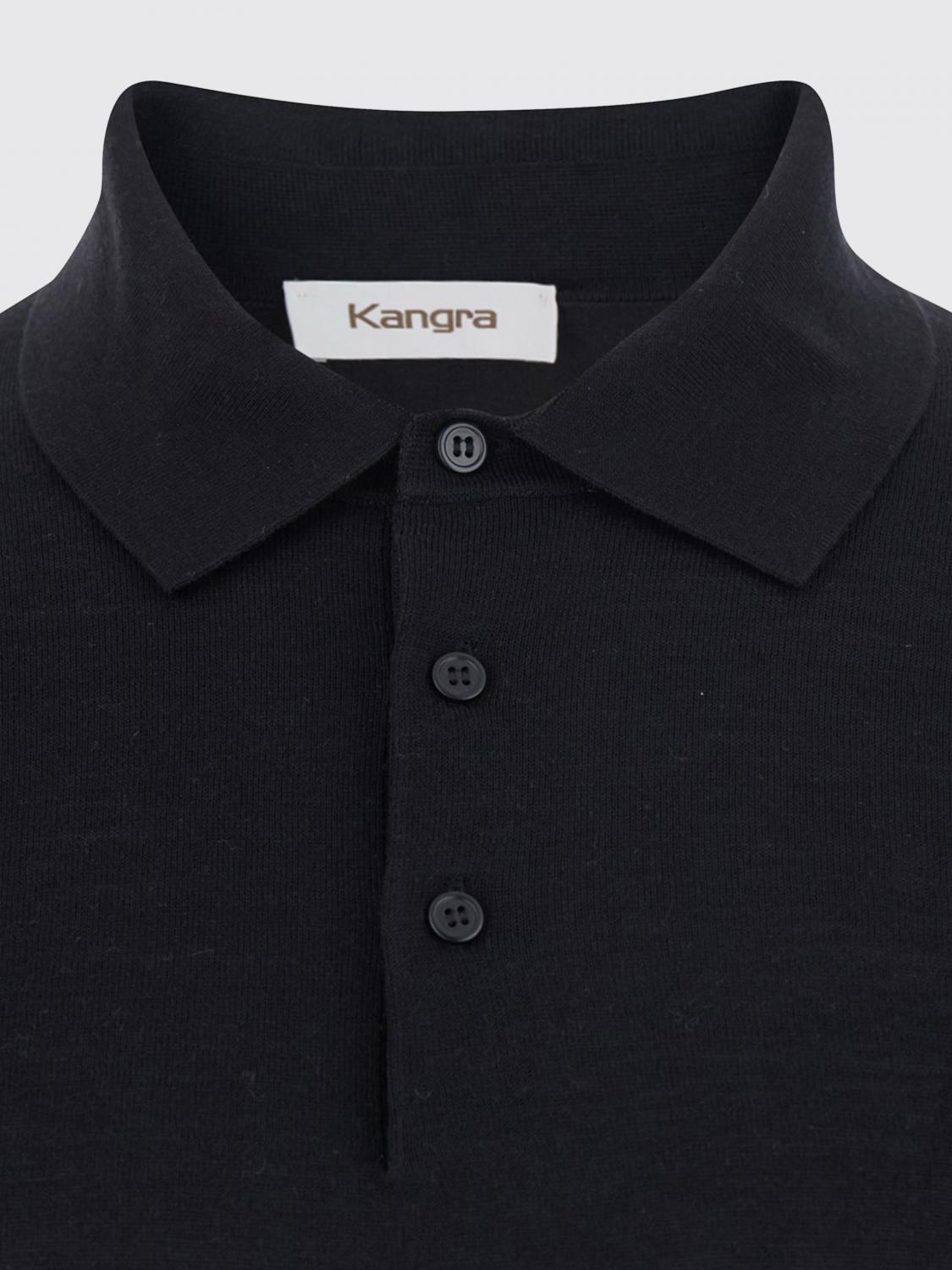KANGRA POLO: Polo de algodón y seda Kangra, Negro - Img 4