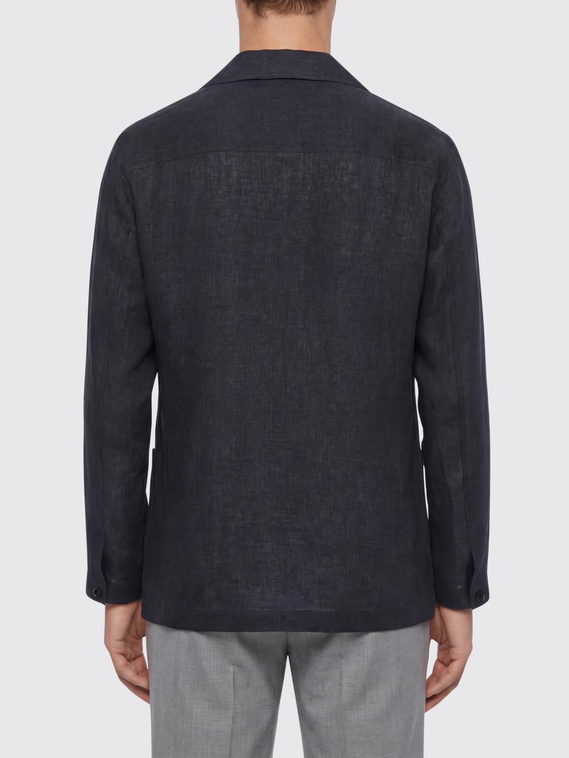 BRIONI GIACCA: Blazer monopetto Brioni in lino , Blue - Img 2