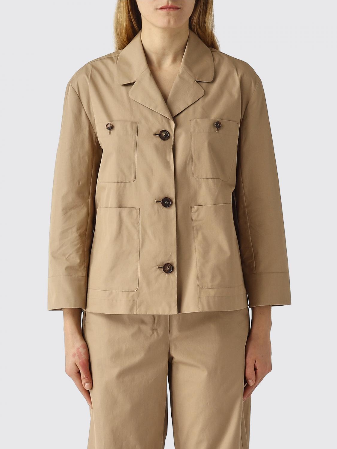 'S MAX MARA CAMICIA: Camicia sahariana Renata 'S Max Mara in cotone , Cammello - Img 1